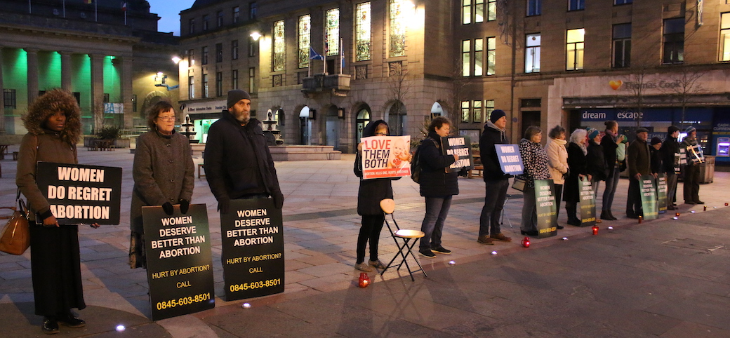 Silent Vigil in Dundee City Square
