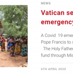Church’s fund for Coronavirus mission response