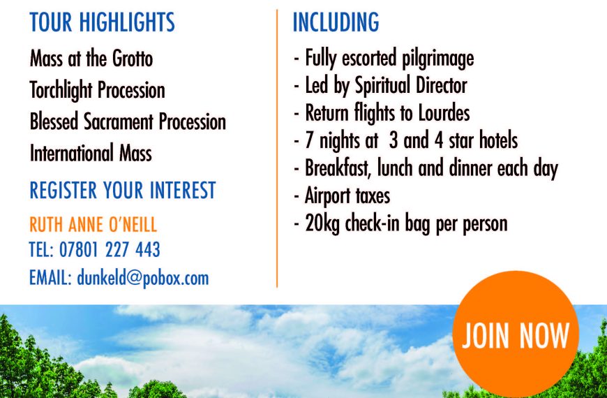 Dunkeld’s Lourdes Pilgrimage – 2024