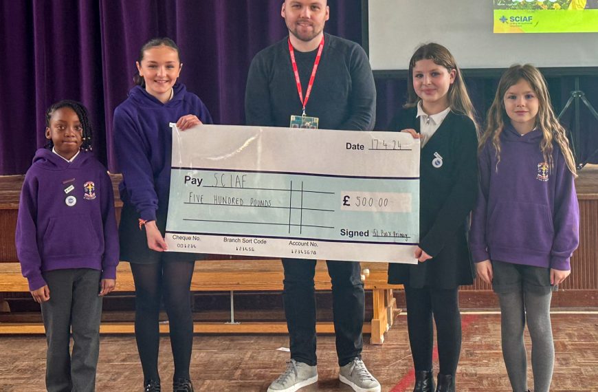 St Pius X Mini Vinnies raise £500 for SCIAF