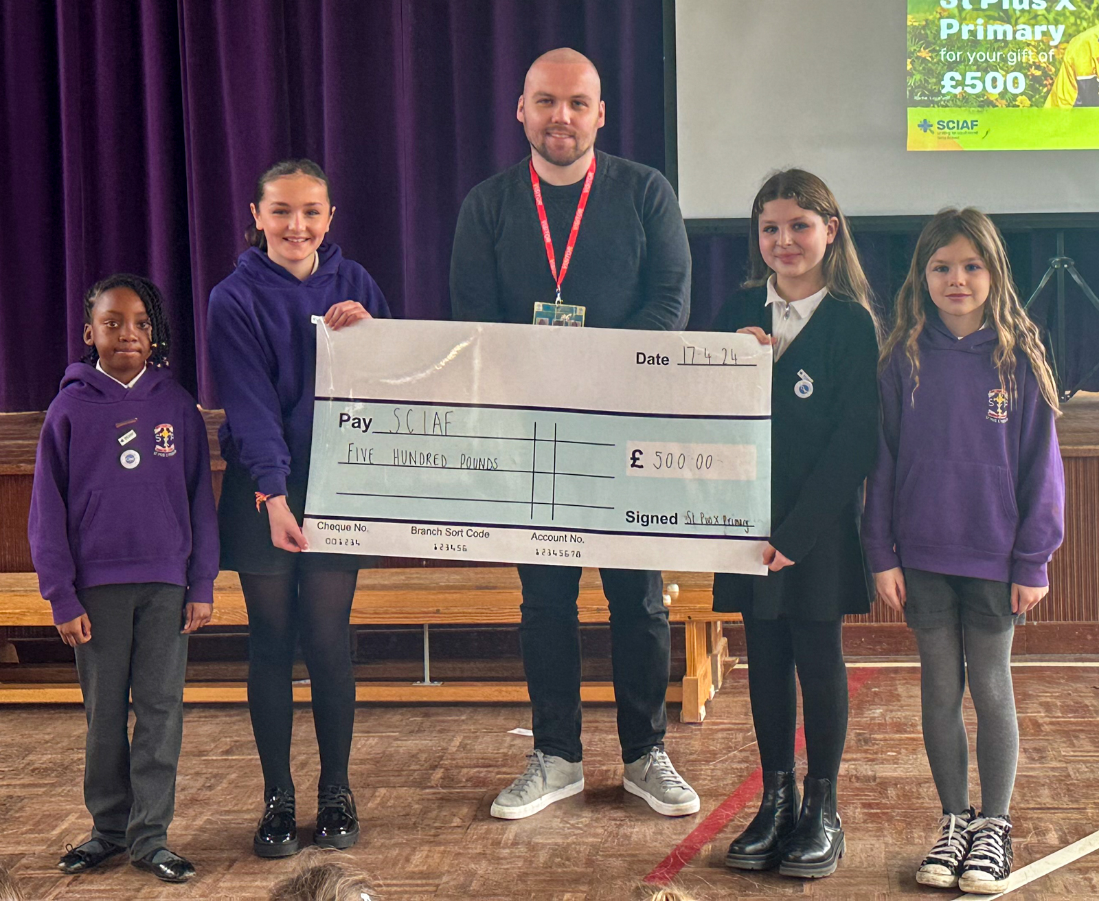 St Pius X Mini Vinnies raise £500 for SCIAF