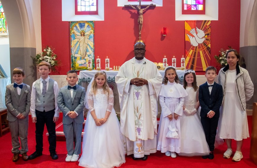 Celebrating First Holy Communion at St Stephen’s, Blairgowrie