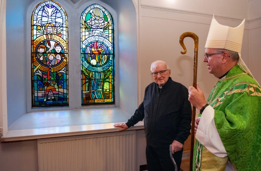 Bishop blesses windows at Auchterarder