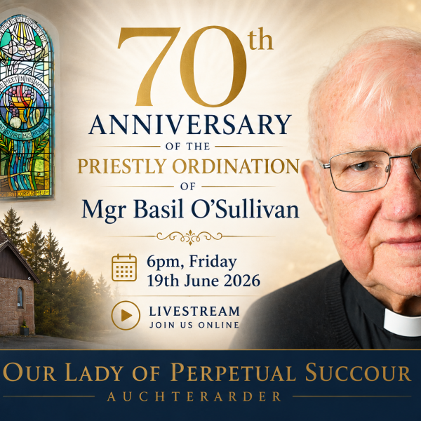 70th anniversary of the priestly ordination of Monsignor Basil O’Sullivan
